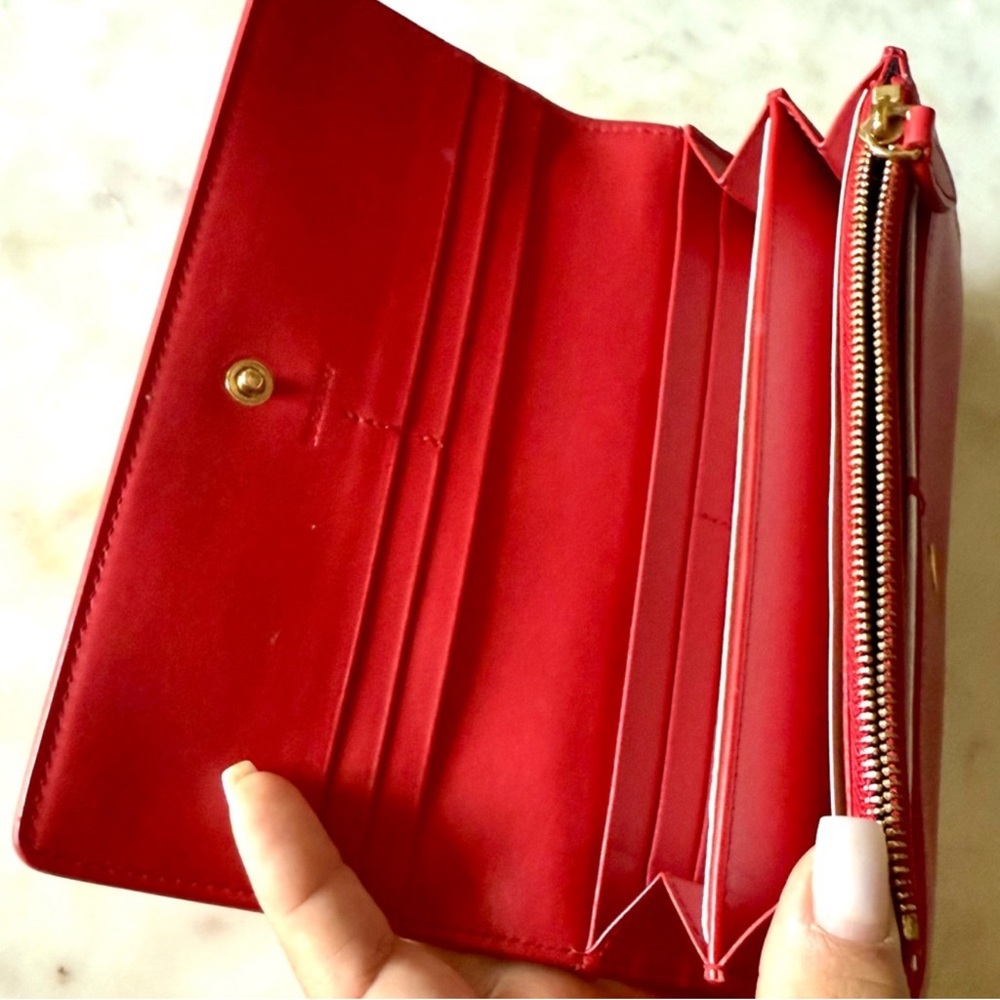 Burberry Scarlet Leather Card Holder - Picture 11 of 13